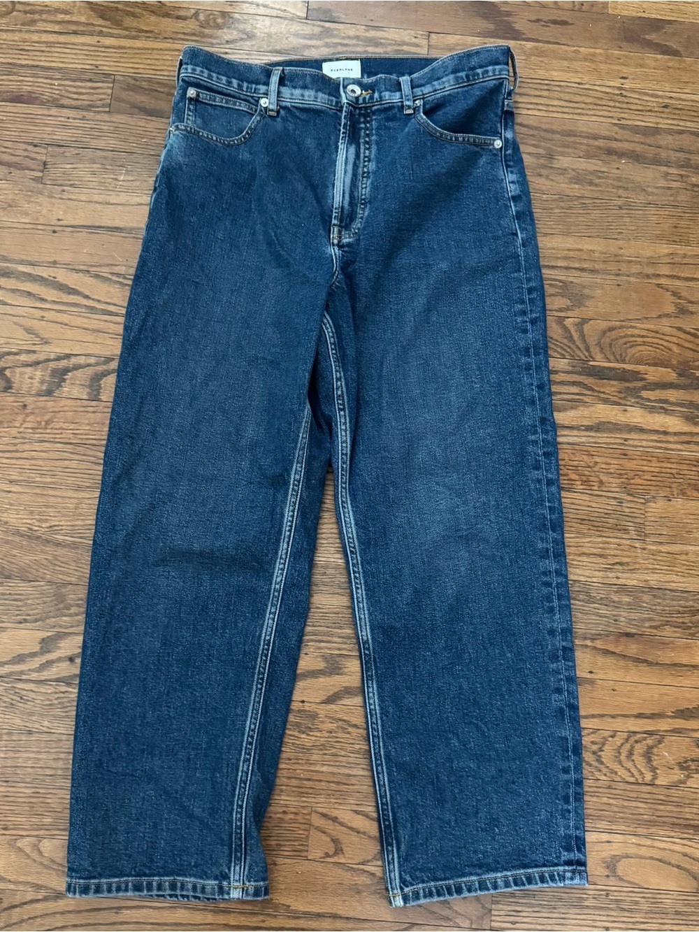 Everlane Women's Way-High Jean 2.0 in Dark Indigo Size 30 EUC